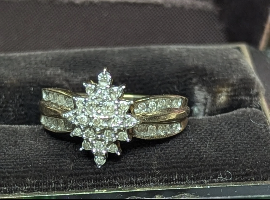 Antique (Pre-owned) 10k Gold Engagement Ring Size 7