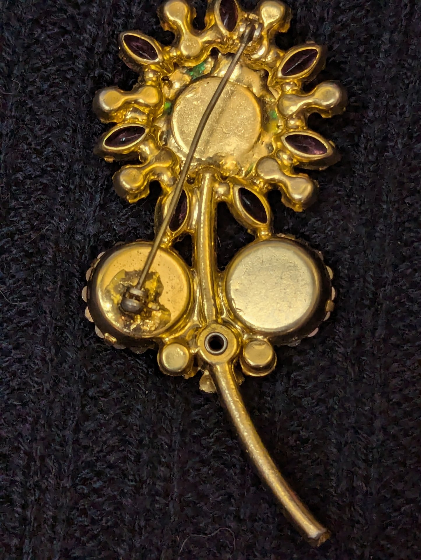 Antique flower broach pin