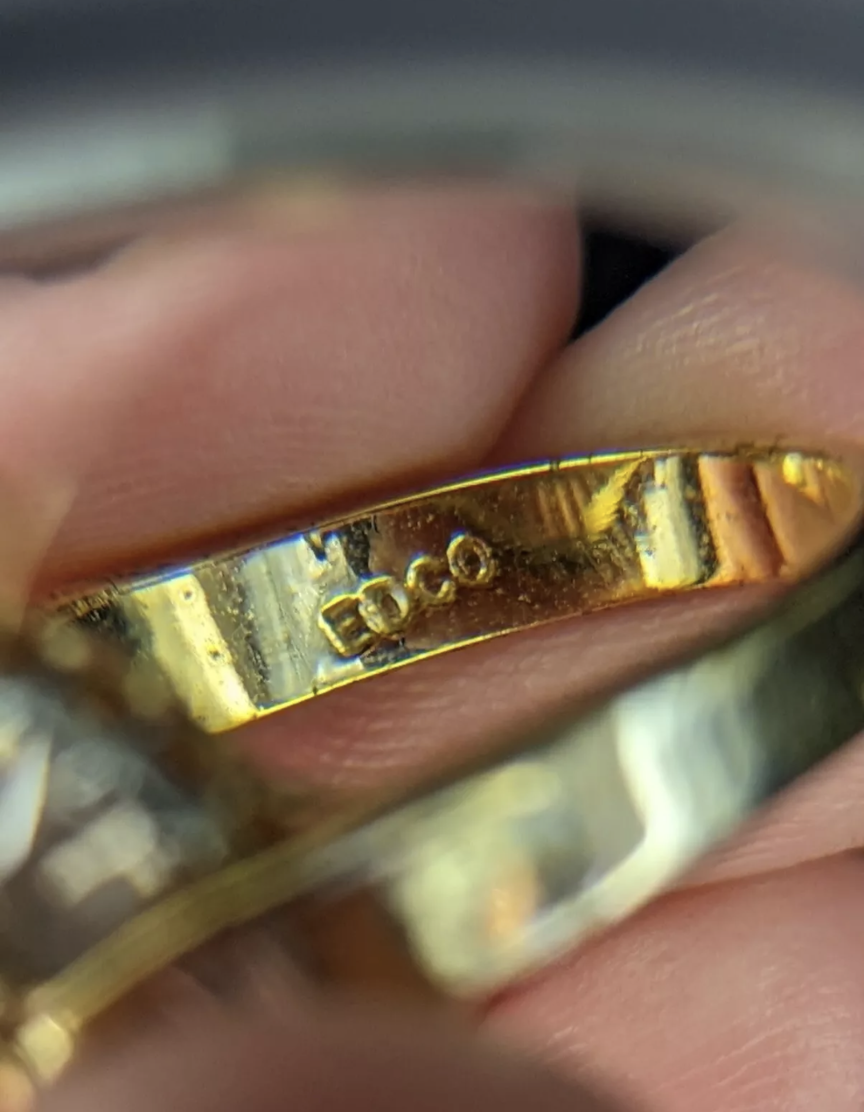 EDCO Stamped Cocktail Ring Size: 7 (Pre-owned) 4