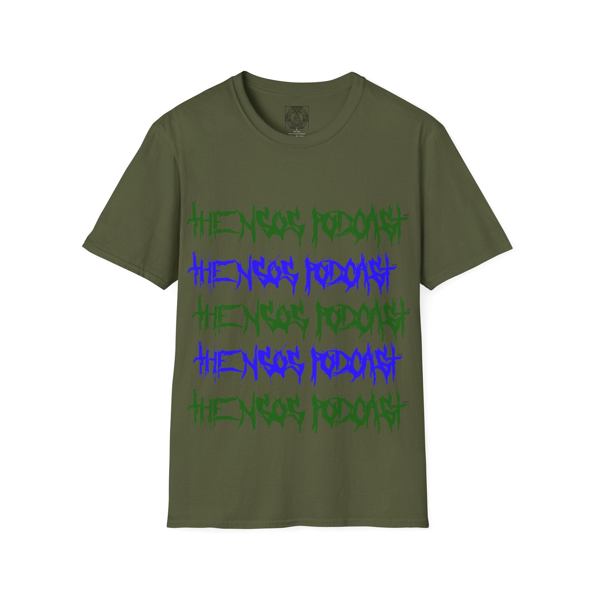 Printify T-Shirt NSOS Podcast Green Piece Tee