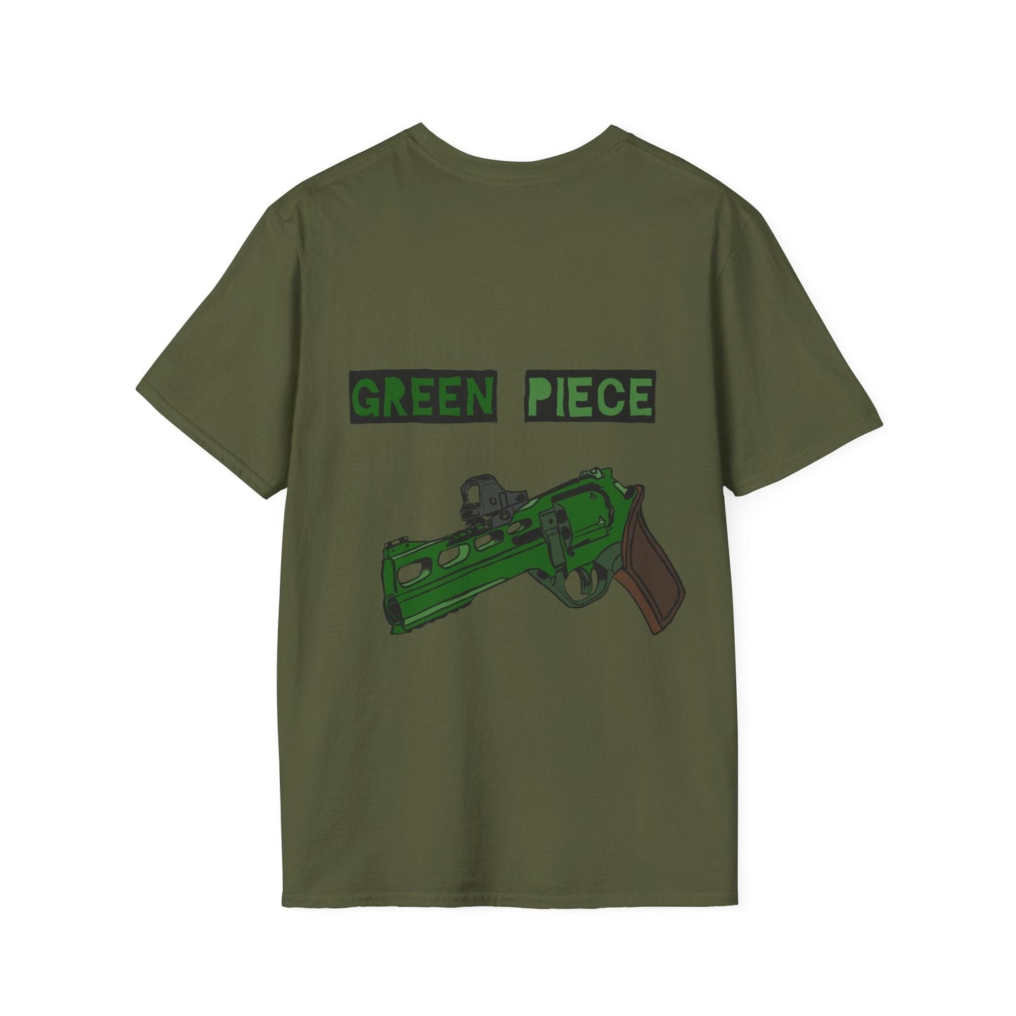 Printify T-Shirt NSOS Podcast Green Piece Tee