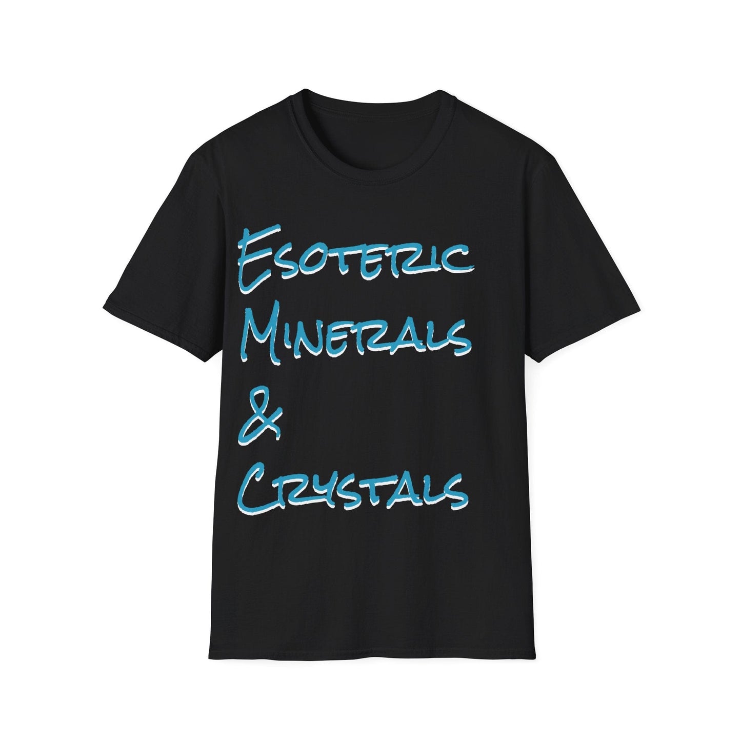 Printify T-Shirt Esoteric Minerals N Crystals Skully Tee