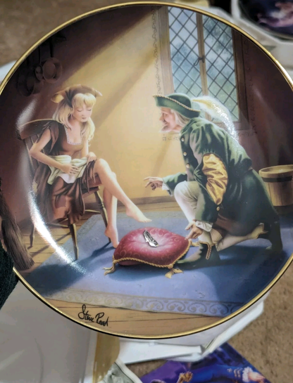 Franklin Mint Porcelain Cinderella Collectable Plate set (8 plate set, certificates and stands included)