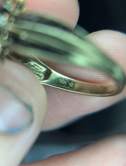 Antique (Pre-owned) 10k Gold Engagement Ring Size 7 4