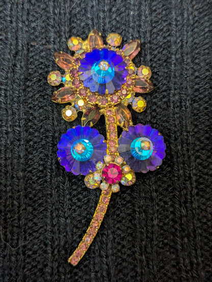 Antique flower broach pin 2 