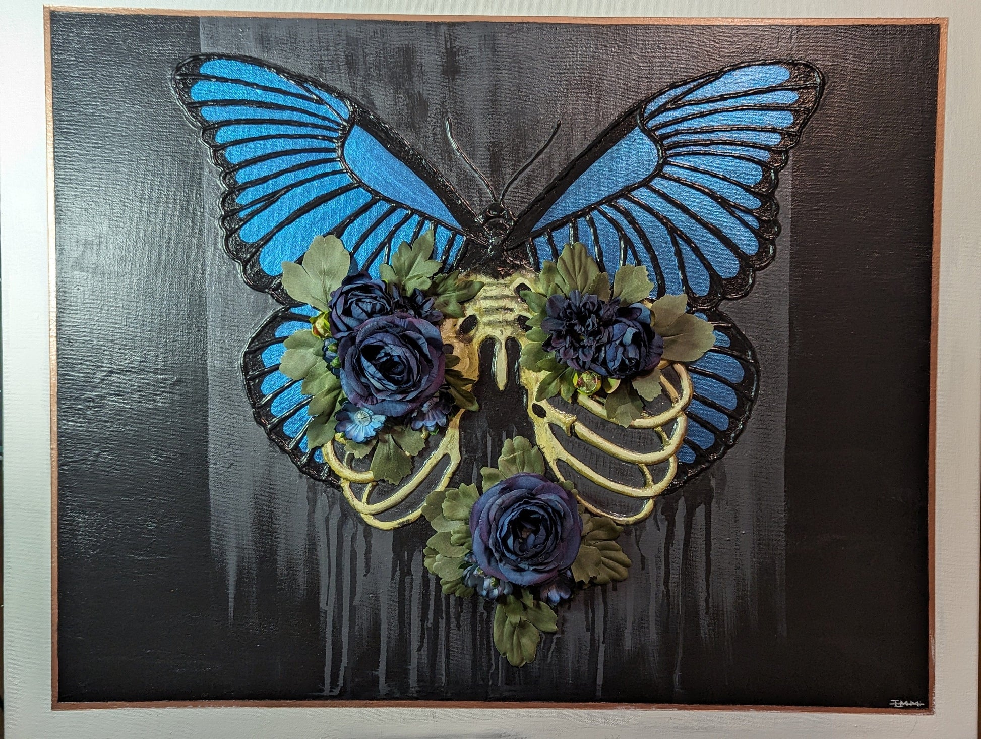 EsotericMineralsnCrystals Butterfly Canvas Art