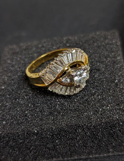 EDCO Stamped Cocktail Ring Size: 7 (Pre-owned) 1
