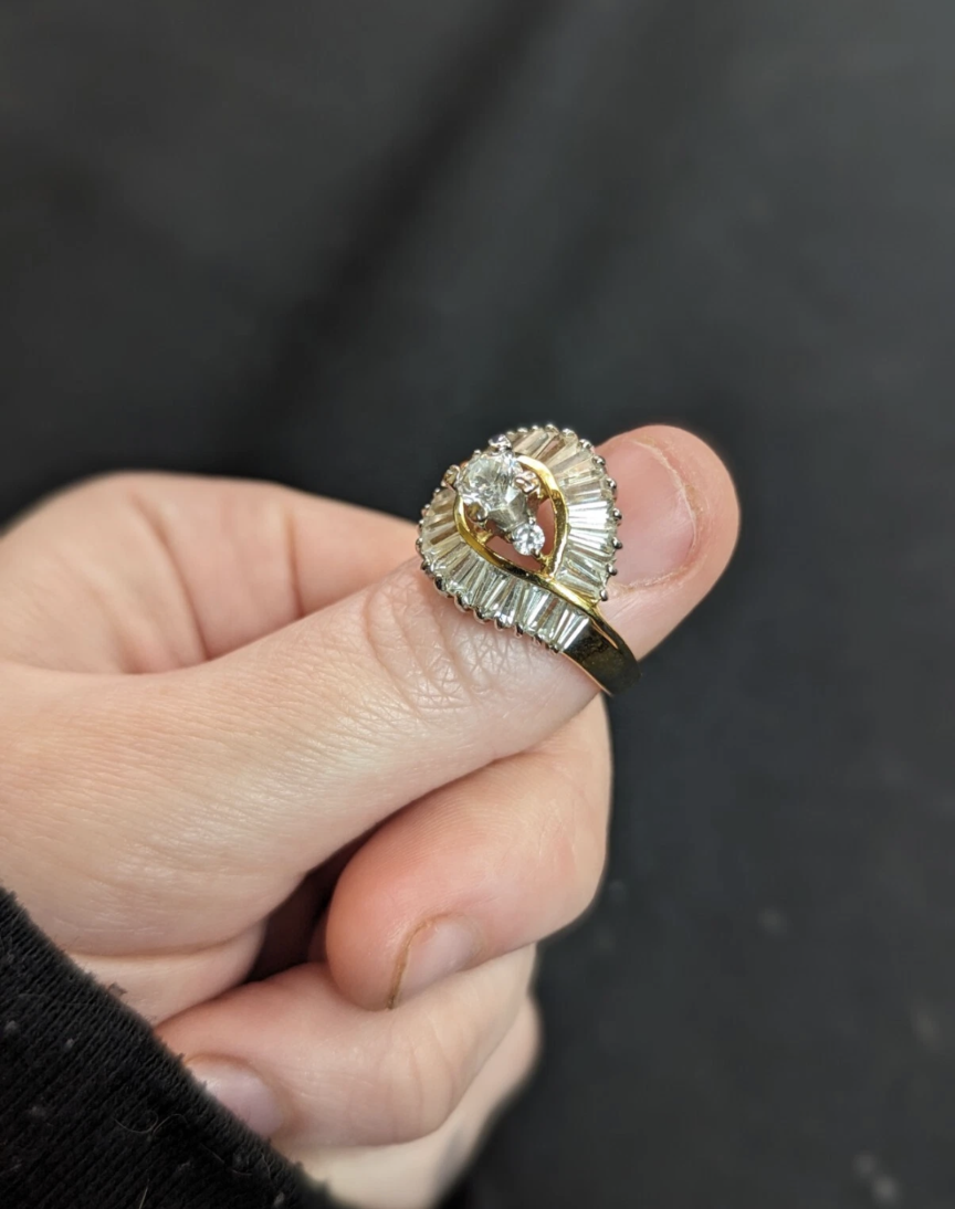 EDCO Stamped Cocktail Ring Size: 7 (Pre-owned) 2