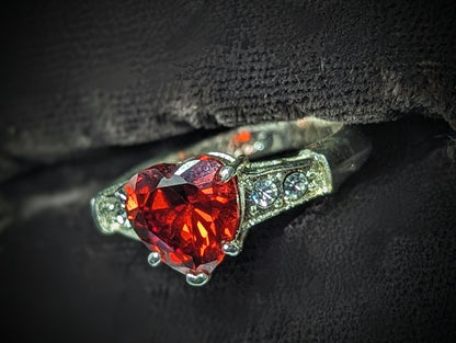 EsotericMineralsnCrystals Artificial Ruby Ring