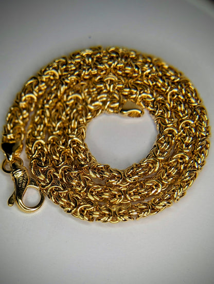 EsotericMineralsnCrystals 18k PG Italy Chain