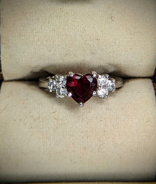 EsotericMineralsnCrystals Artificial Ruby Ring