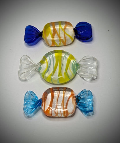 EsotericMineralsnCrystals Hand Blown Glass Candy Set