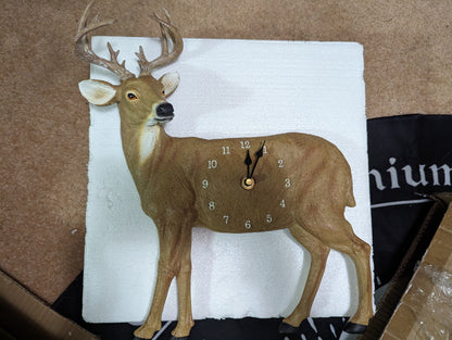 EsotericMineralsnCrystals Resin Deer Wall Clock