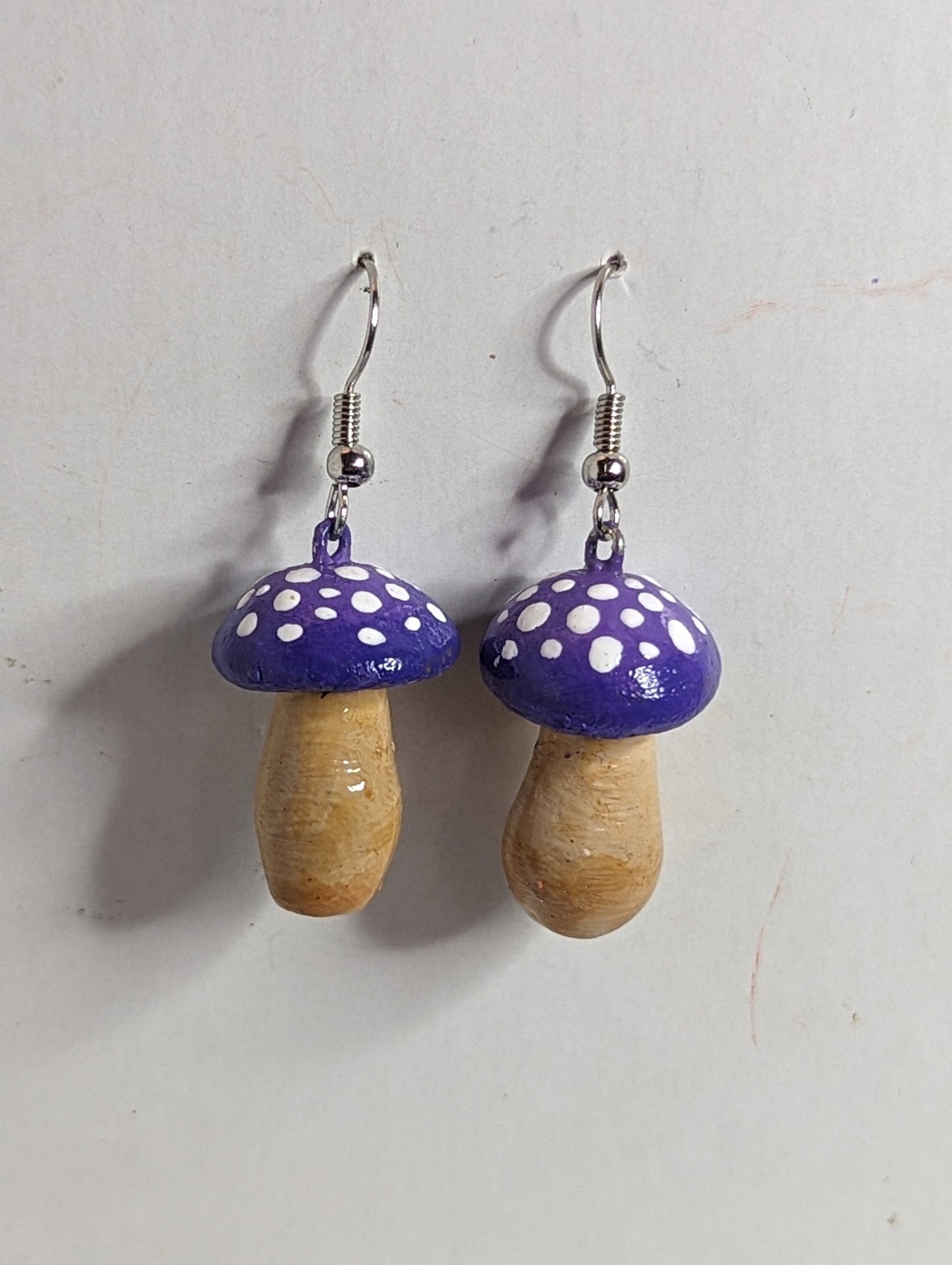 EsotericMineralsnCrystals Handmade Mushroom Earrings