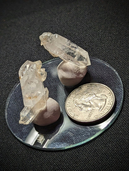 EsotericMineralsnCrystals Set of 2 Arkansas Quartz Crystals