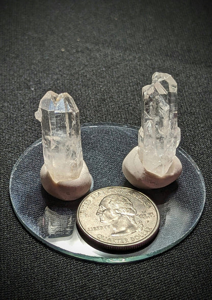 EsotericMineralsnCrystals Set of 2 Arkansas Quartz Crystals