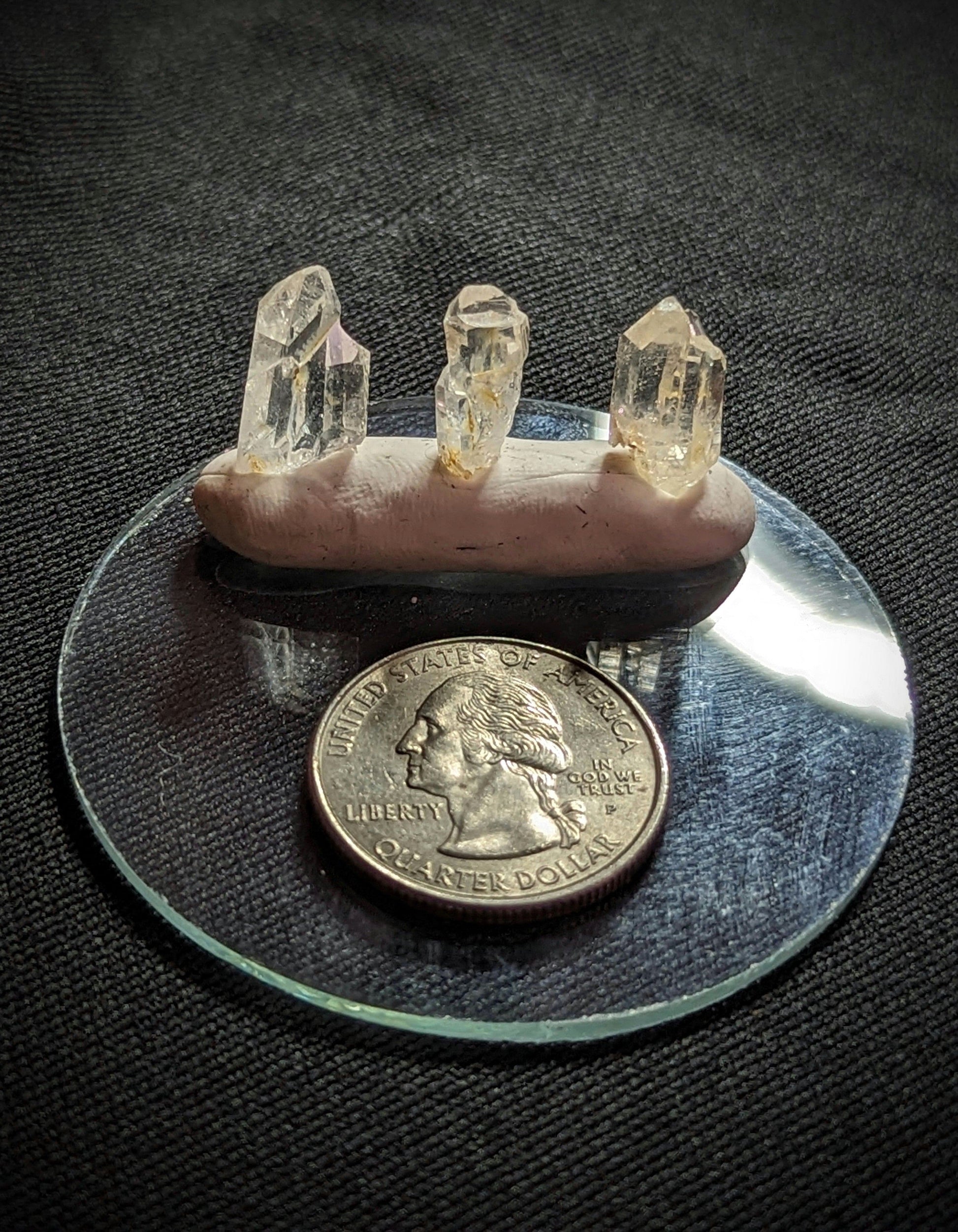 EsotericMineralsnCrystals XS Set of 3 Arkansas Quartz Crystals