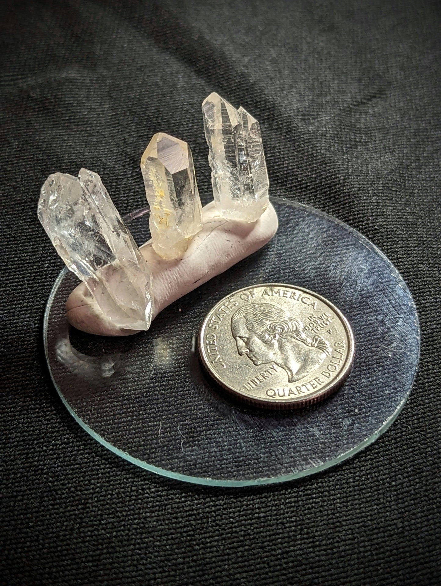 EsotericMineralsnCrystals Set of 3 Arkansas Quartz Crystals