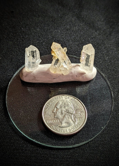 EsotericMineralsnCrystals XS Set of 3 Arkansas Quartz Crystals