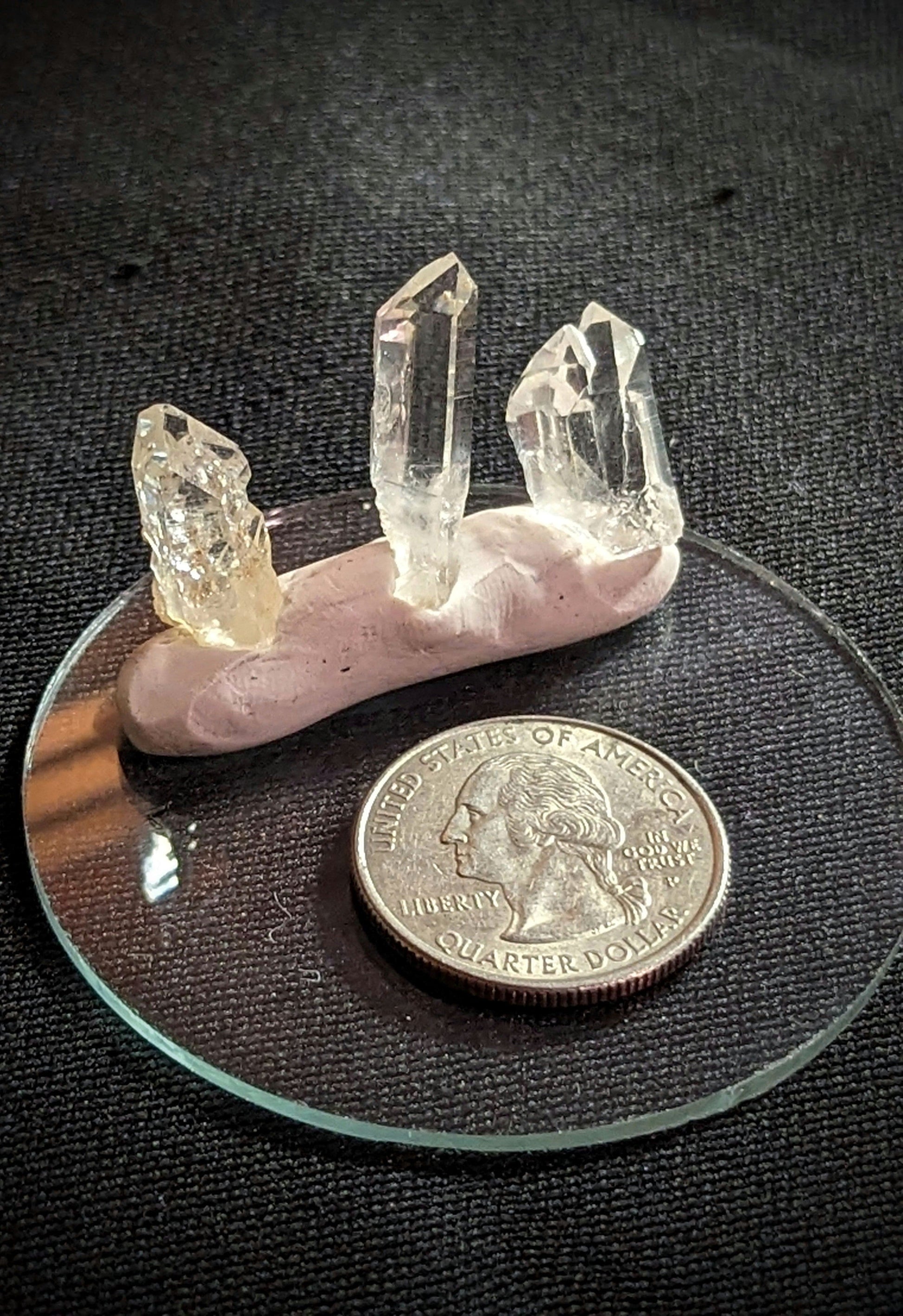 EsotericMineralsnCrystals XS Set of 3 Arkansas Quartz Crystals