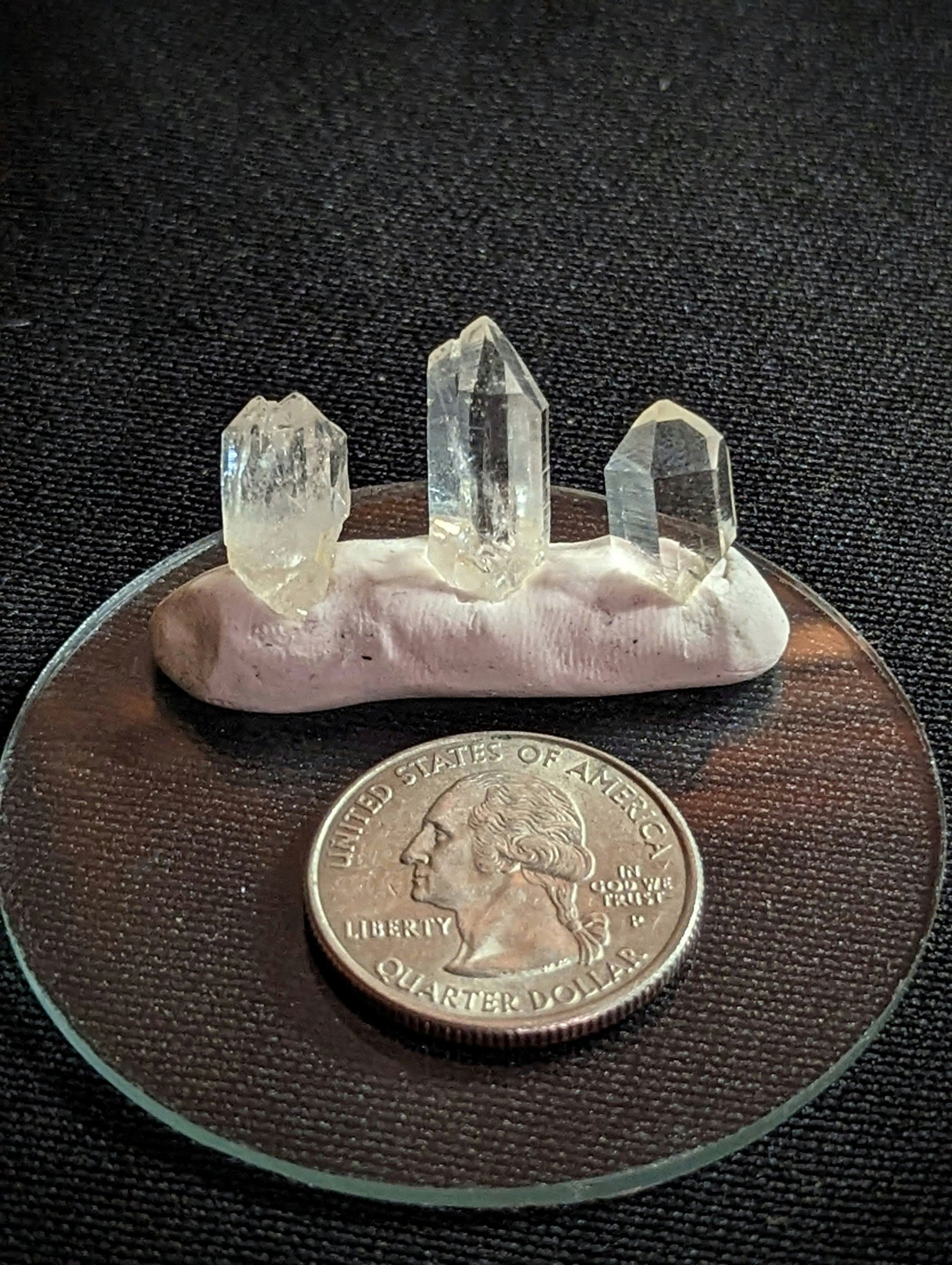 EsotericMineralsnCrystals XS Set of 3 Arkansas Quartz Crystals