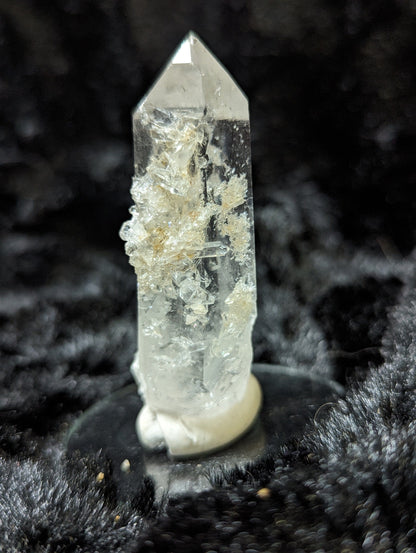 EsotericMineralsnCrystals Natural Arkansas Quartz point with micro clusters