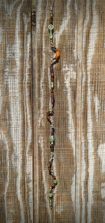 EsotericMineralsnCrystals Green Multicolor Upcycled Beaded Sun Catcher