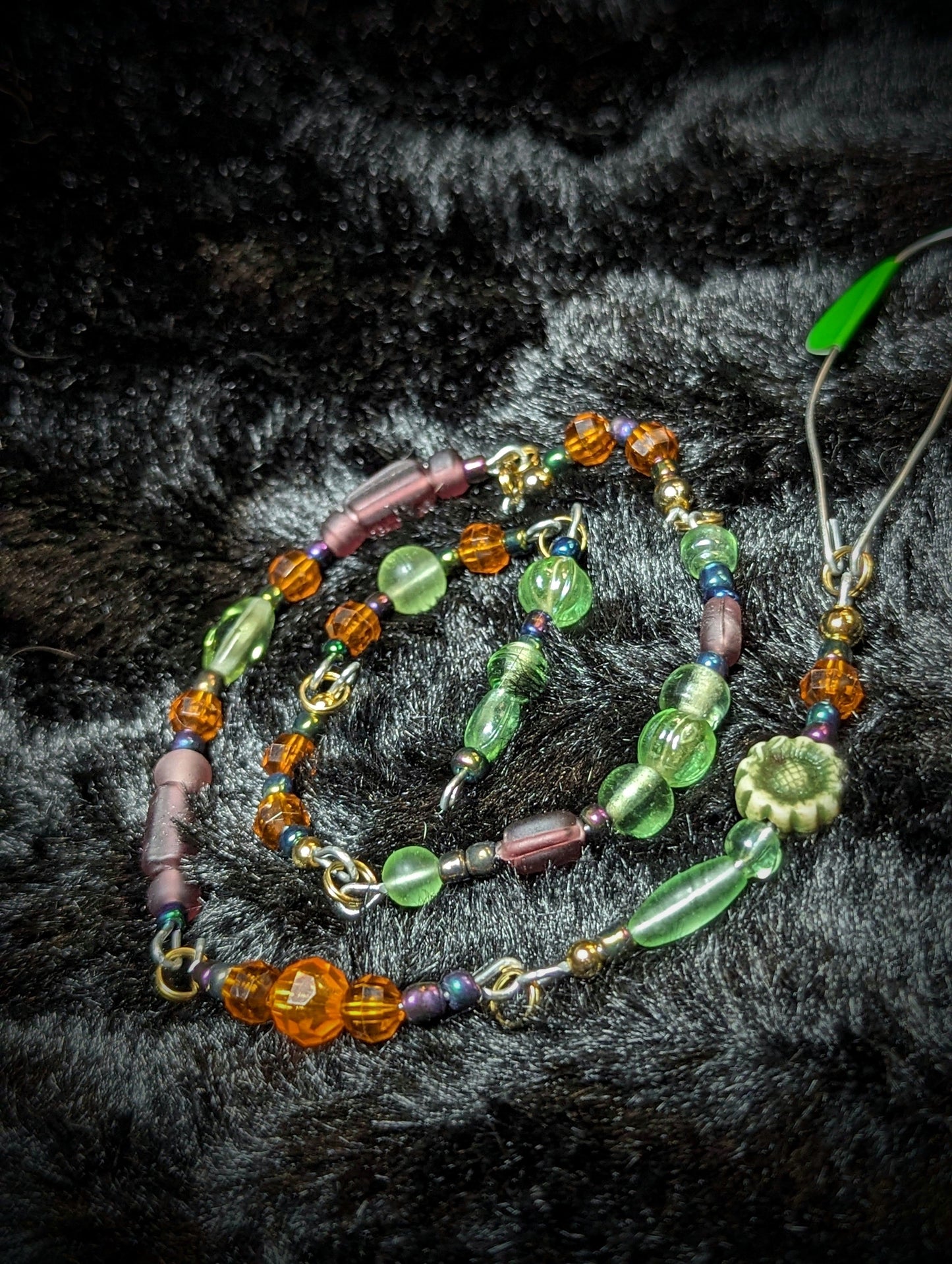 EsotericMineralsnCrystals Green Multicolor Upcycled Beaded Sun Catcher