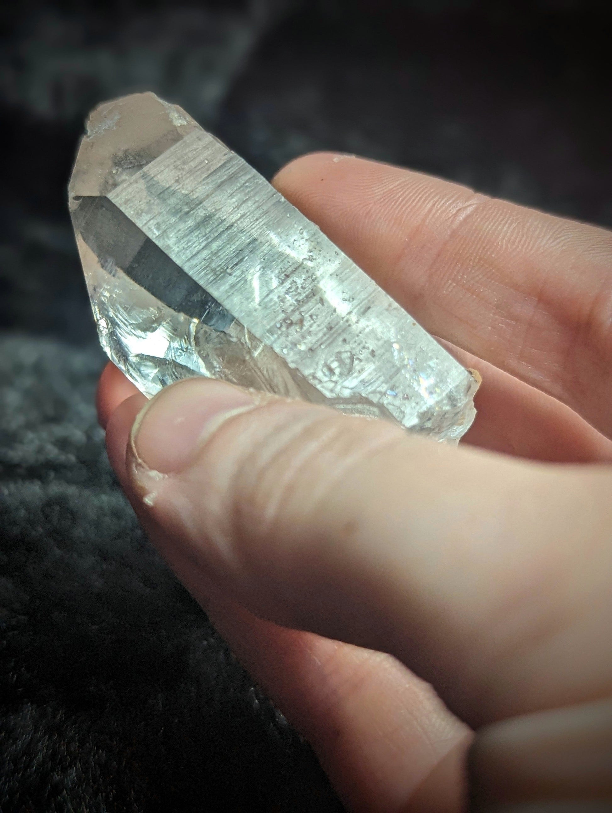 EsotericMineralsnCrystals Water Clear Quartz Crystal Point