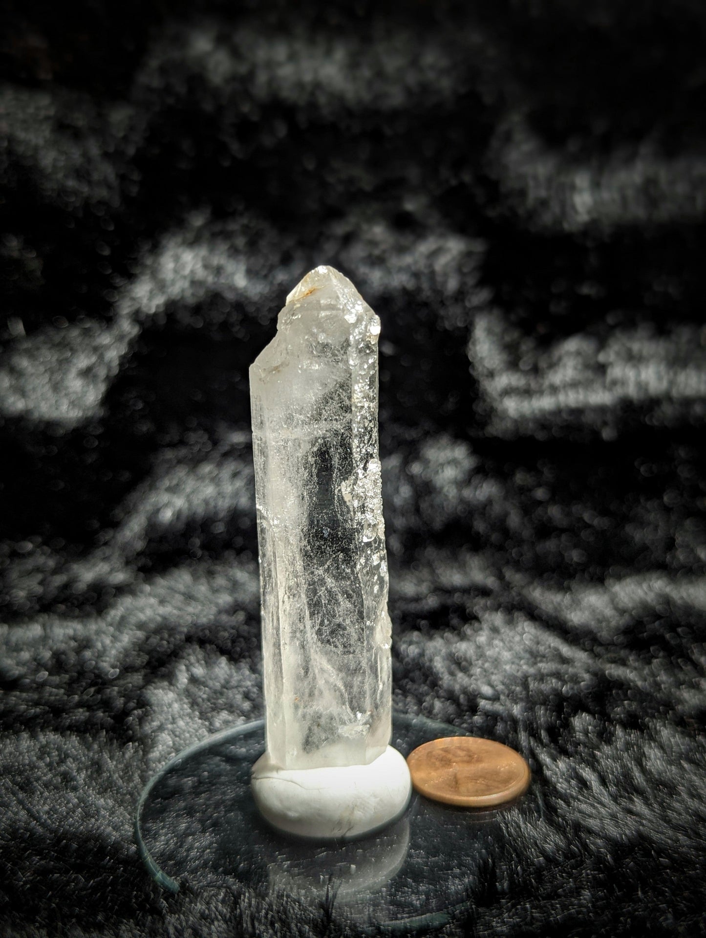 EsotericMineralsnCrystals Unique Quartz Crystal Point with micro quartz clusters