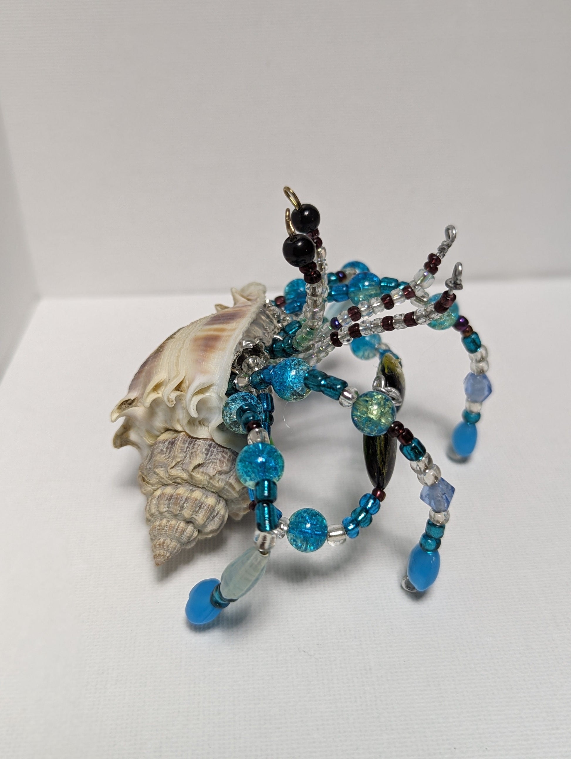 EsotericMineralsnCrystals Handmade beaded Hermit crab