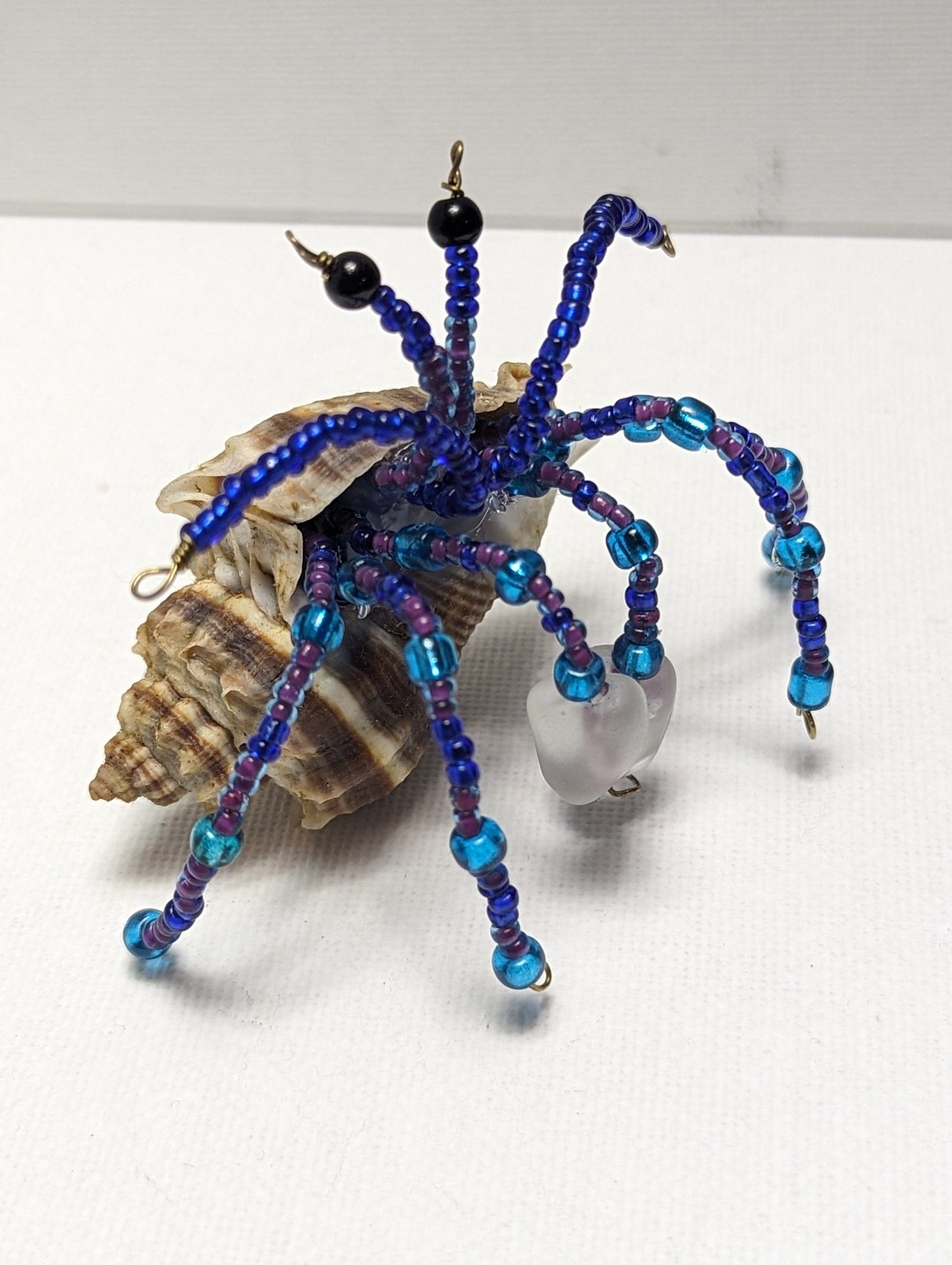 EsotericMineralsnCrystals OOAK Beaded Hermit Crab