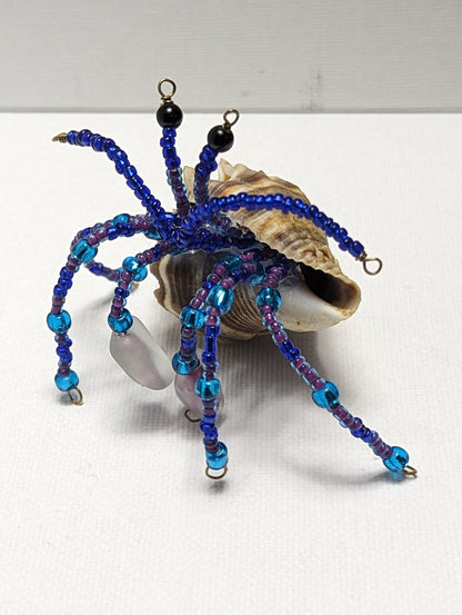 EsotericMineralsnCrystals OOAK Beaded Hermit Crab