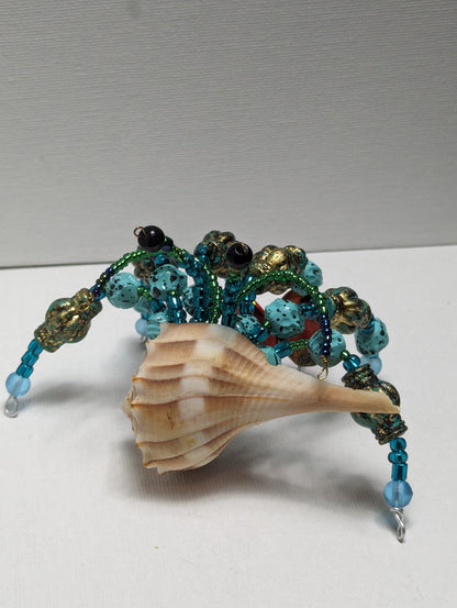 EsotericMineralsnCrystals OOAK Beaded Hermit Crab