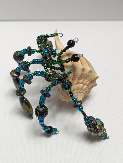 EsotericMineralsnCrystals OOAK Beaded Hermit Crab