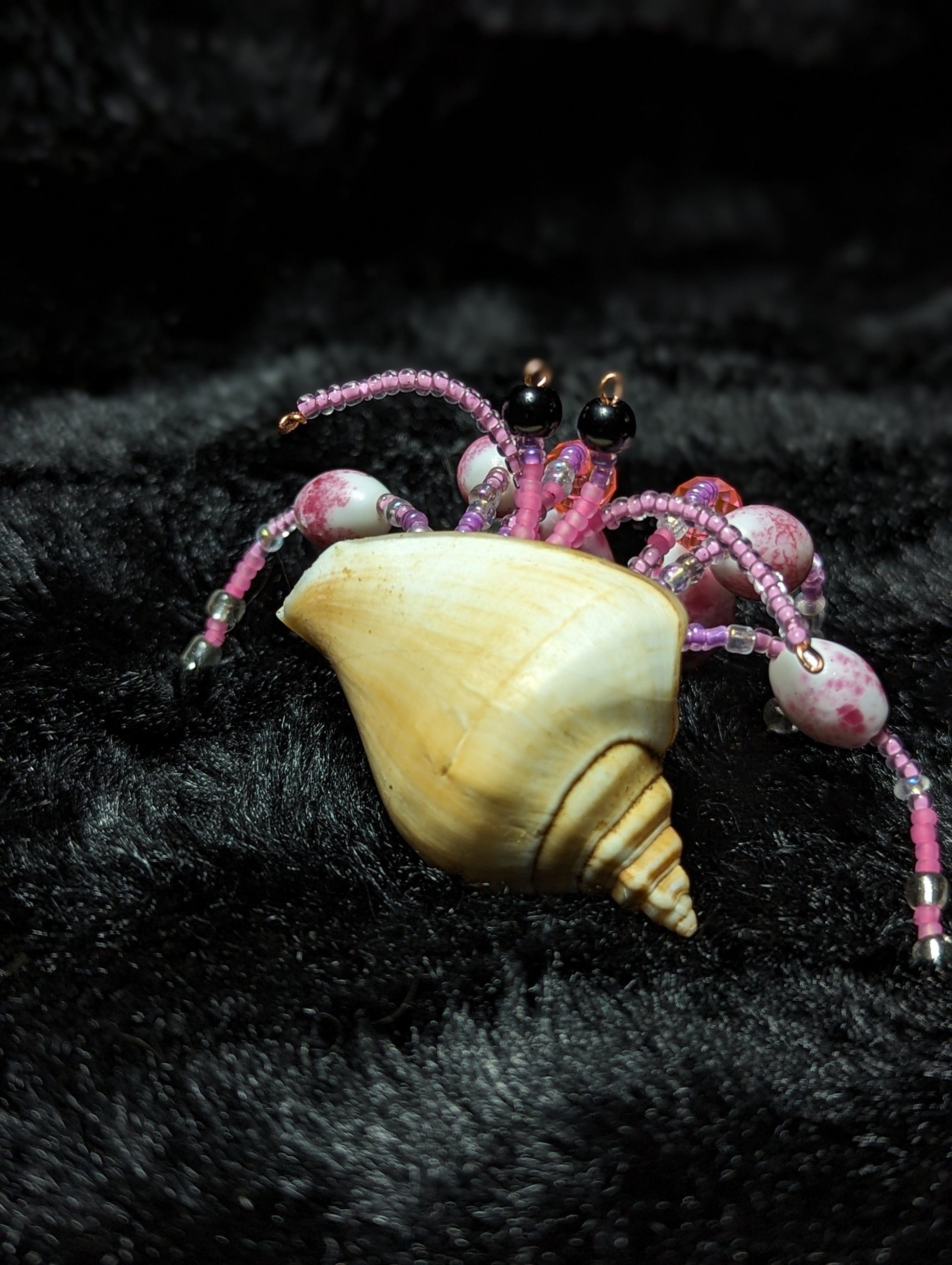 EsotericMineralsnCrystals OOAK Beaded Hermit Crab