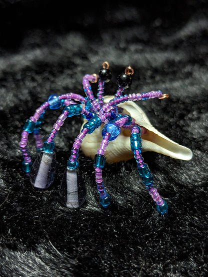 EsotericMineralsnCrystals OOAK Beaded Hermit Crab