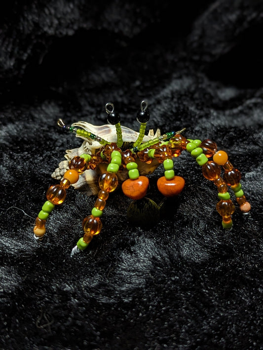 EsotericMineralsnCrystals OOAK Beaded Hermit Crab