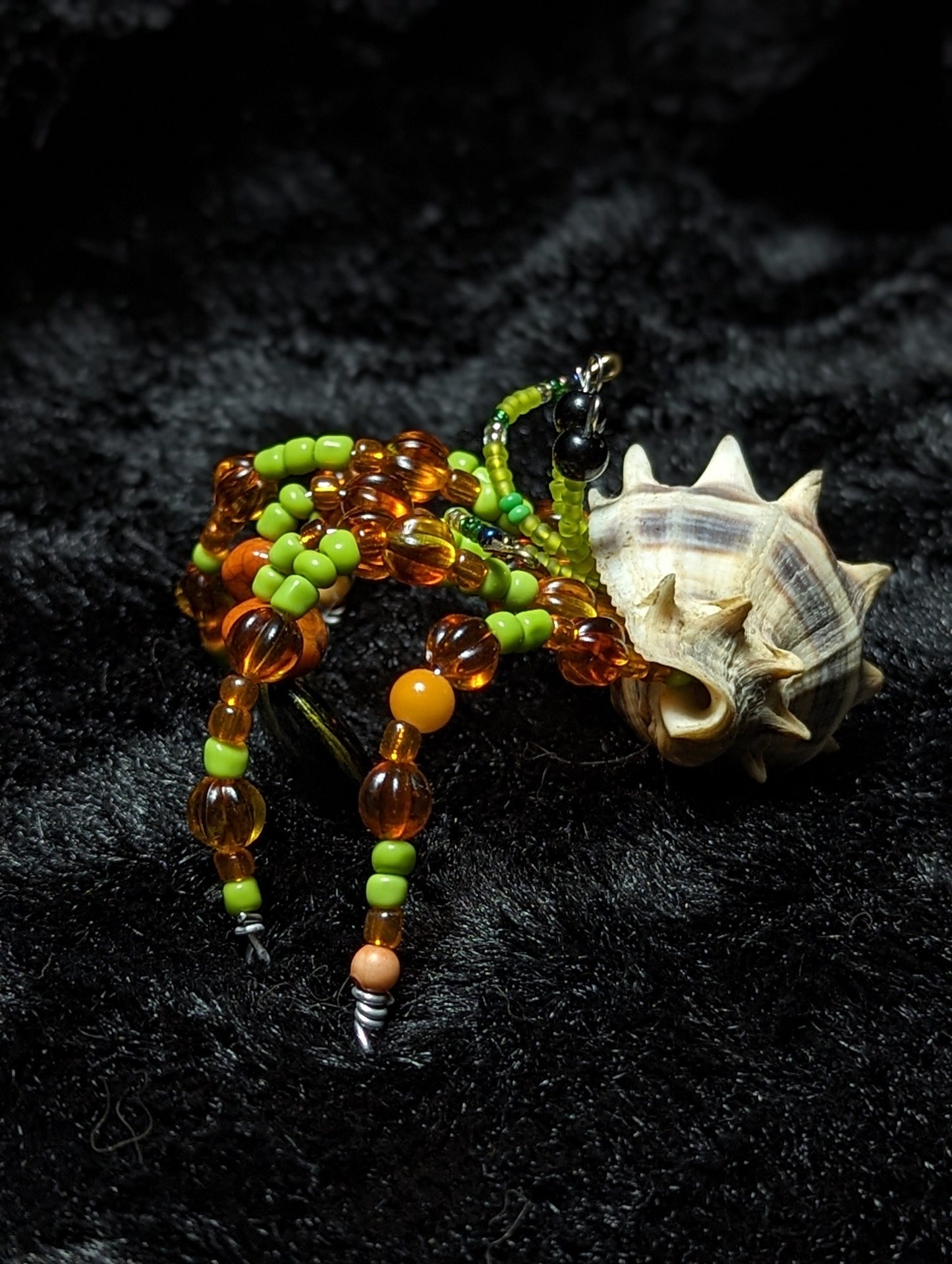 EsotericMineralsnCrystals OOAK Beaded Hermit Crab