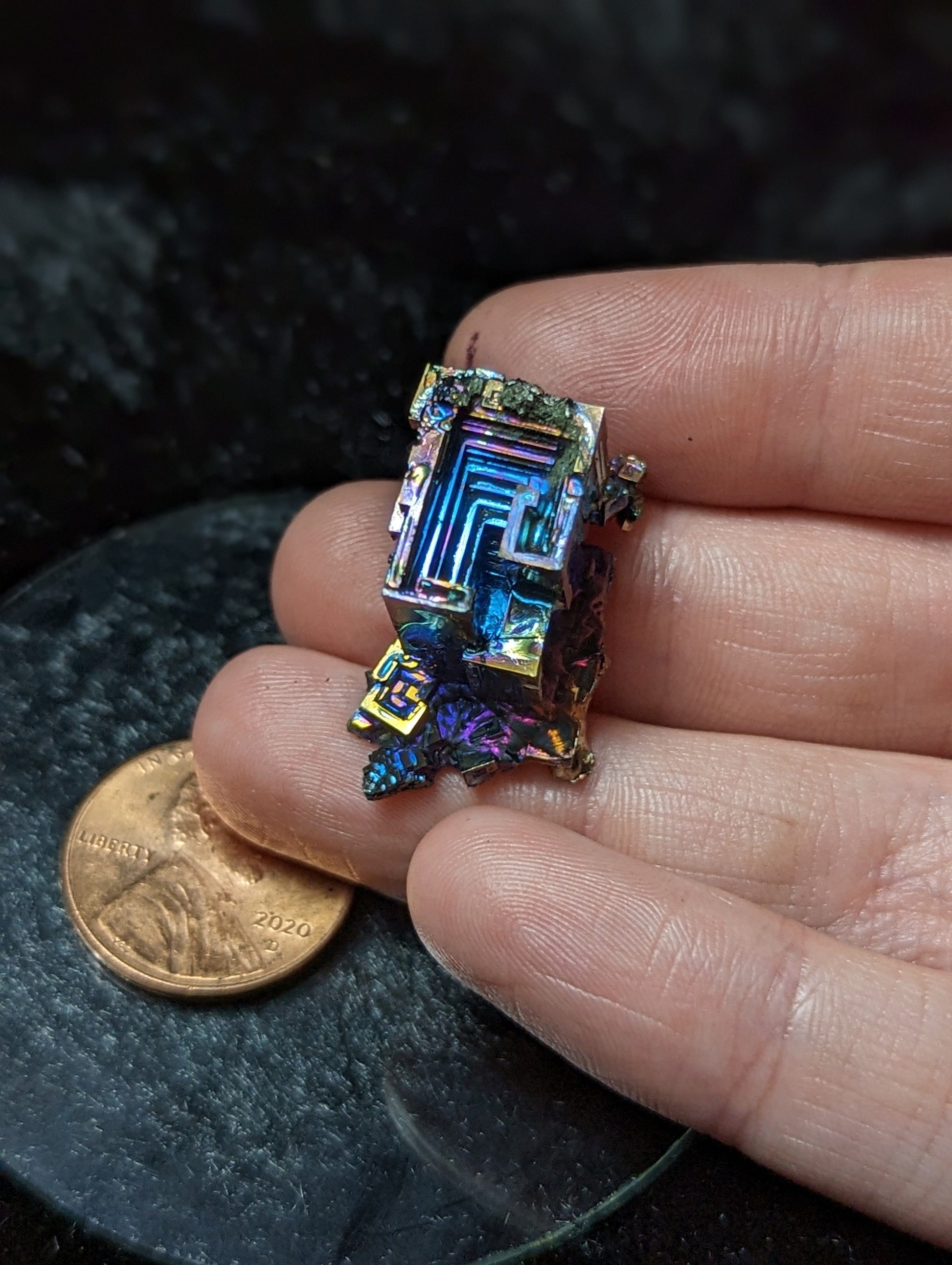 EsotericMineralsnCrystals Small Bismuth Crystal