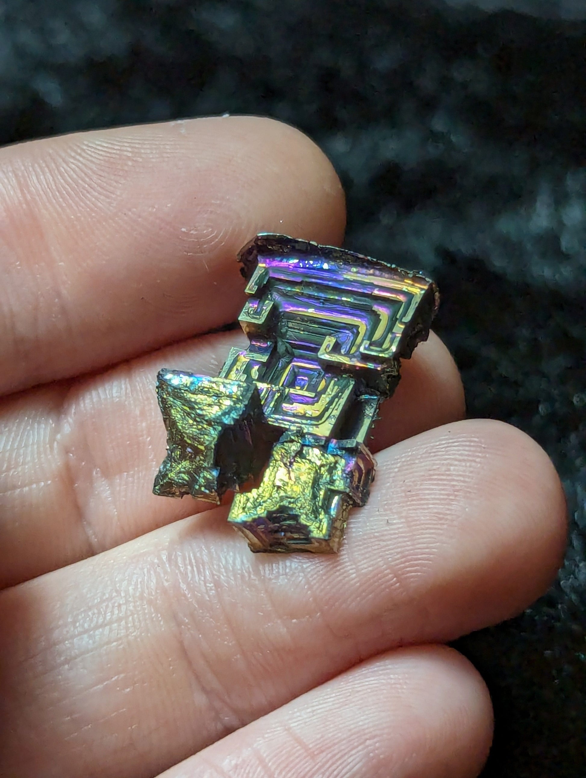 EsotericMineralsnCrystals Small Bismuth Crystal