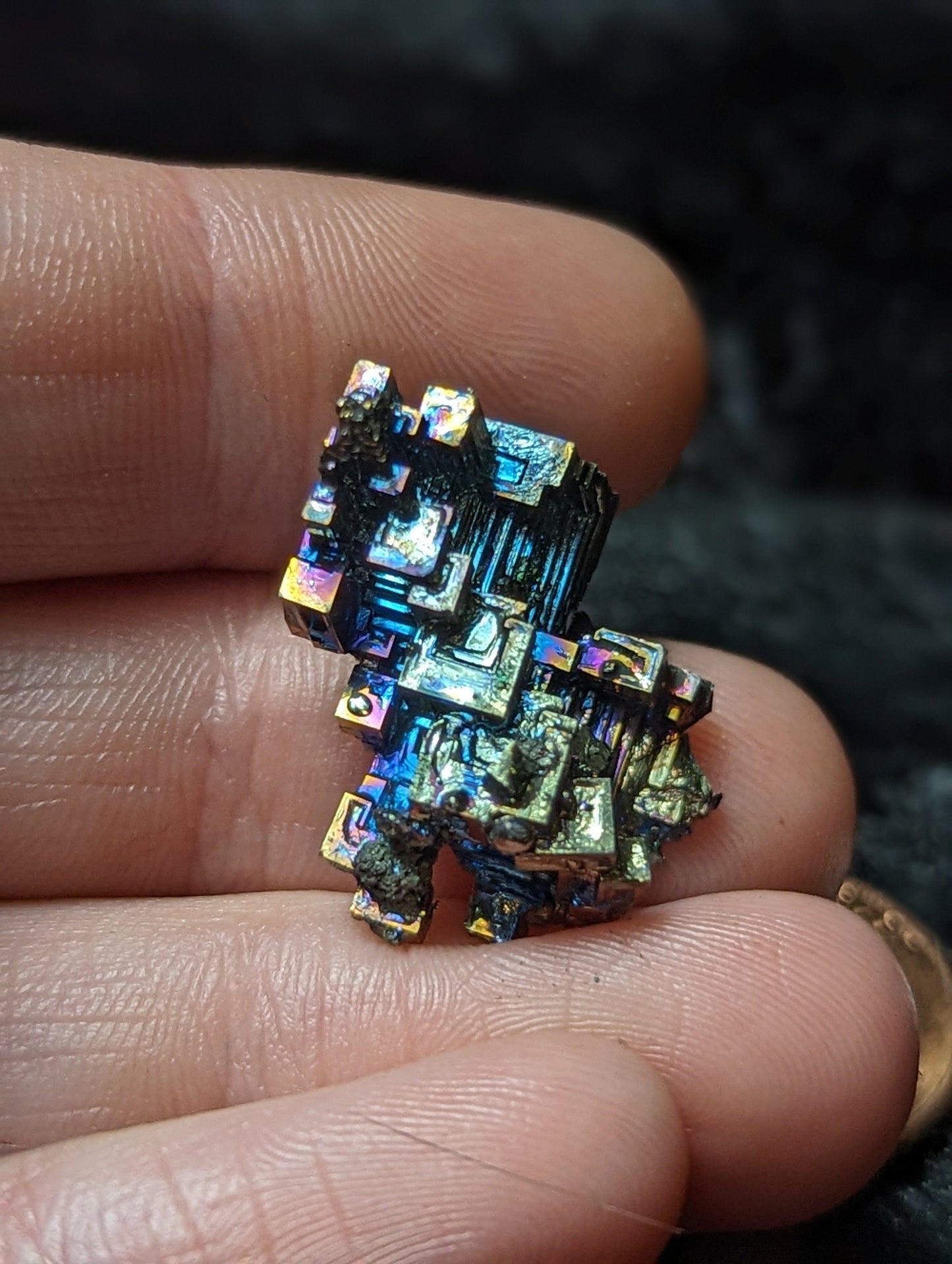 EsotericMineralsnCrystals Small Bismuth Crystal