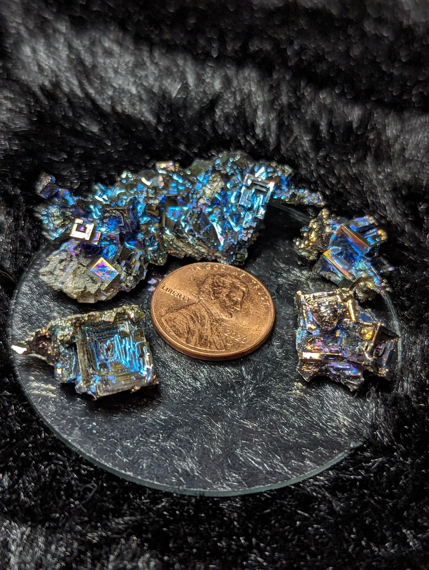 EsotericMineralsnCrystals Lot of 4 Small Bismuth Crystals