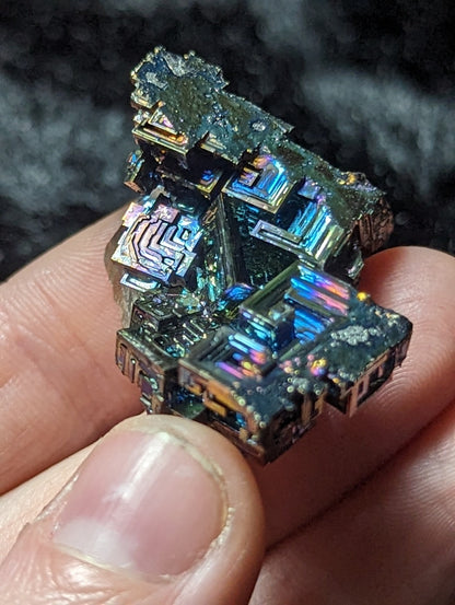 EsotericMineralsnCrystals Bismuth Crystal on Quartz