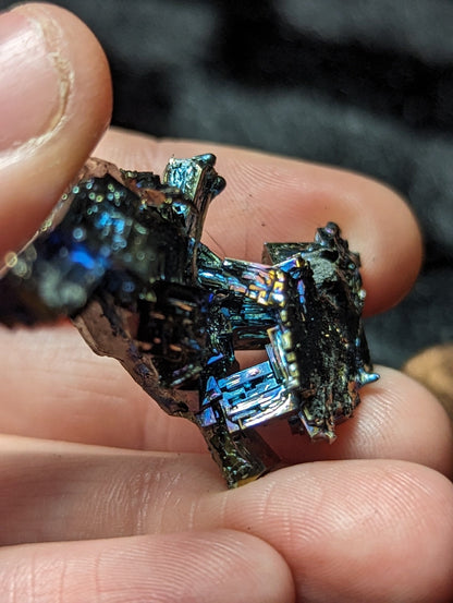 EsotericMineralsnCrystals Bismuth Crystal on Quartz