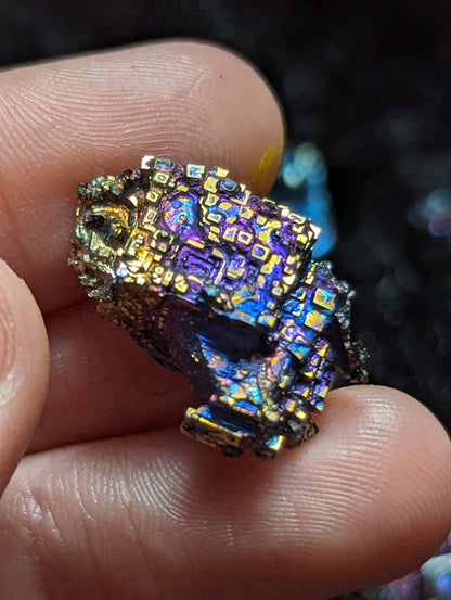 Set of 6 Rainbow Bismuth Crystals