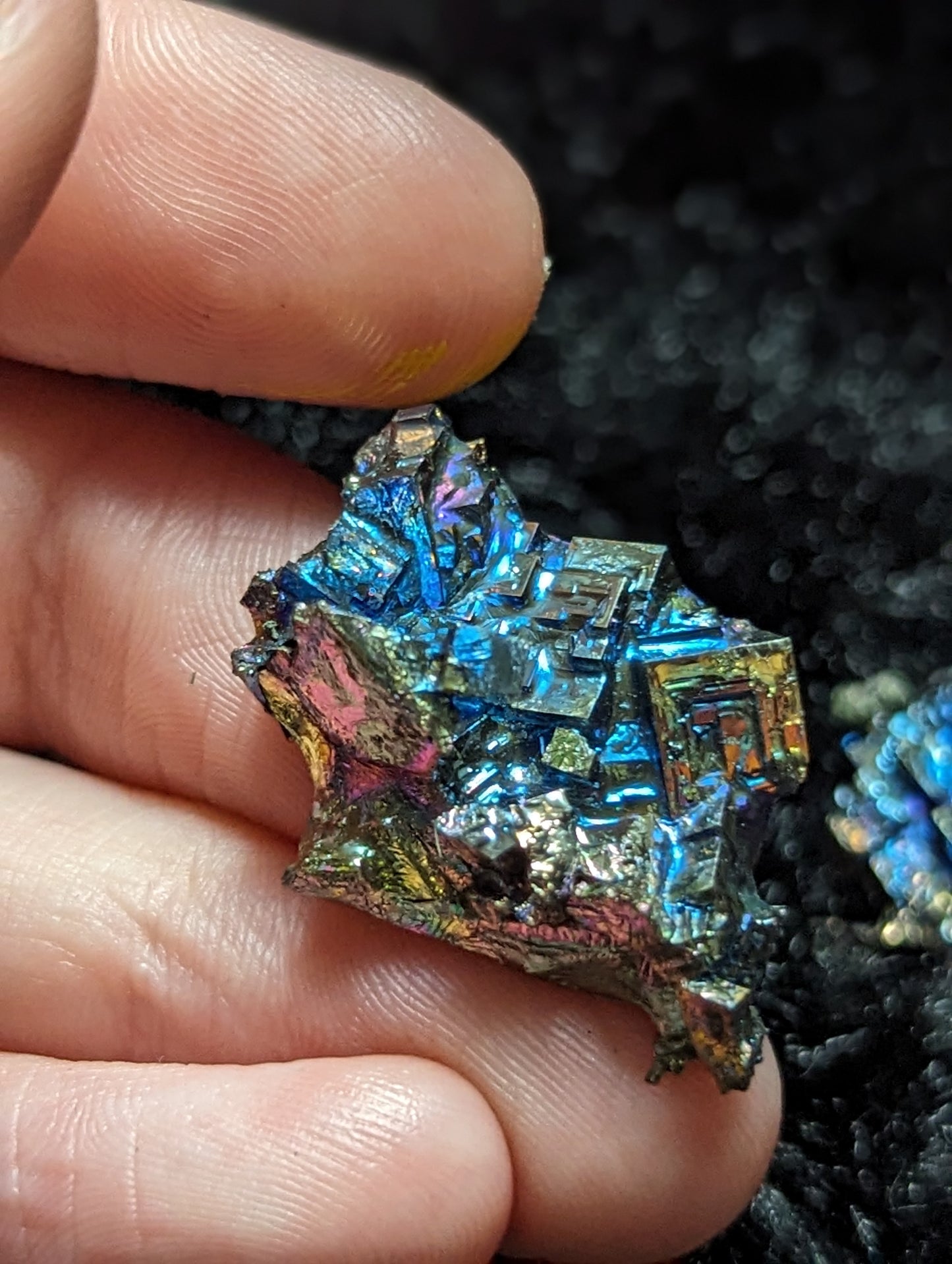 Set of 6 Rainbow Bismuth Crystals