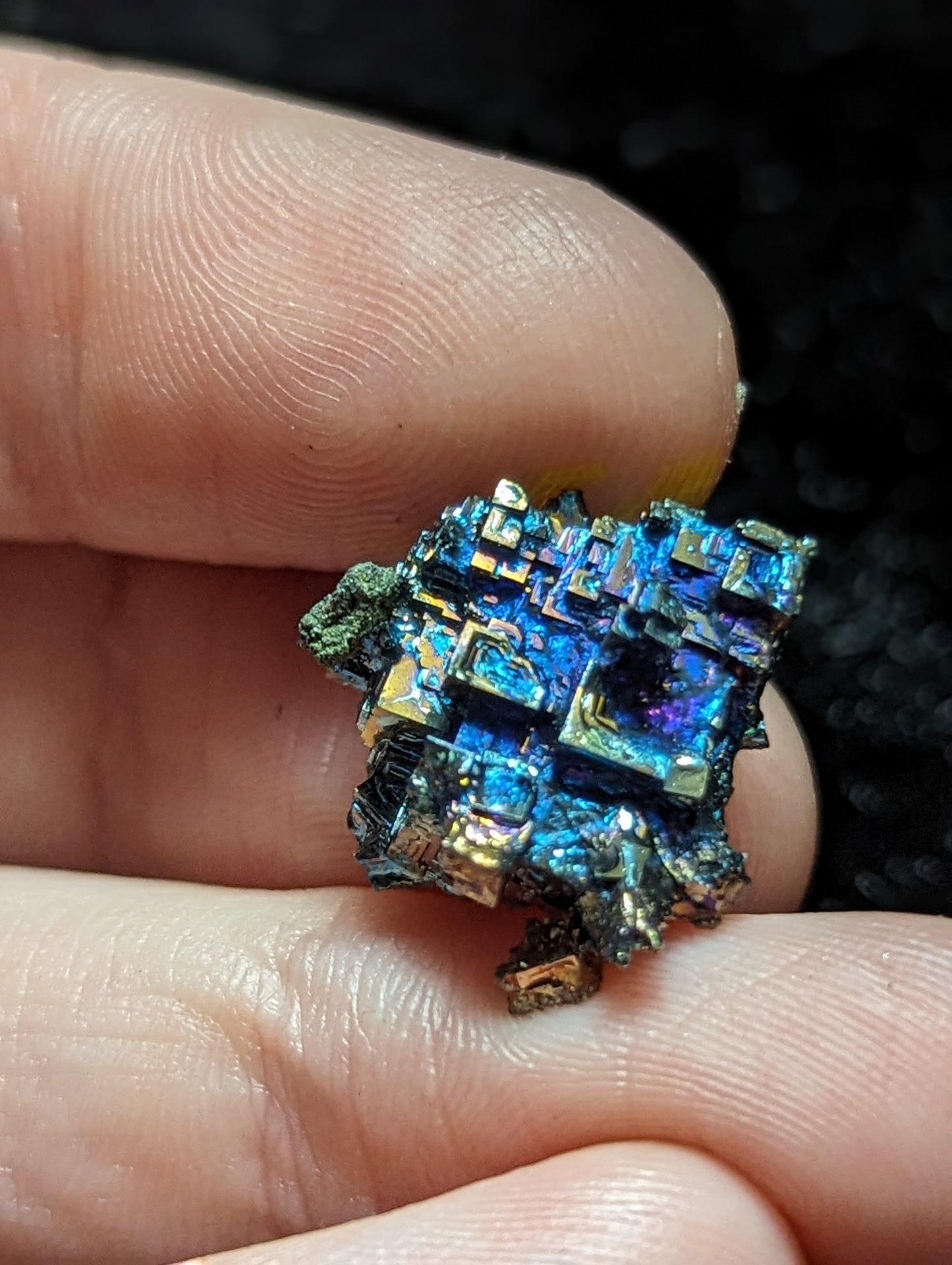 Set of 6 Rainbow Bismuth Crystals