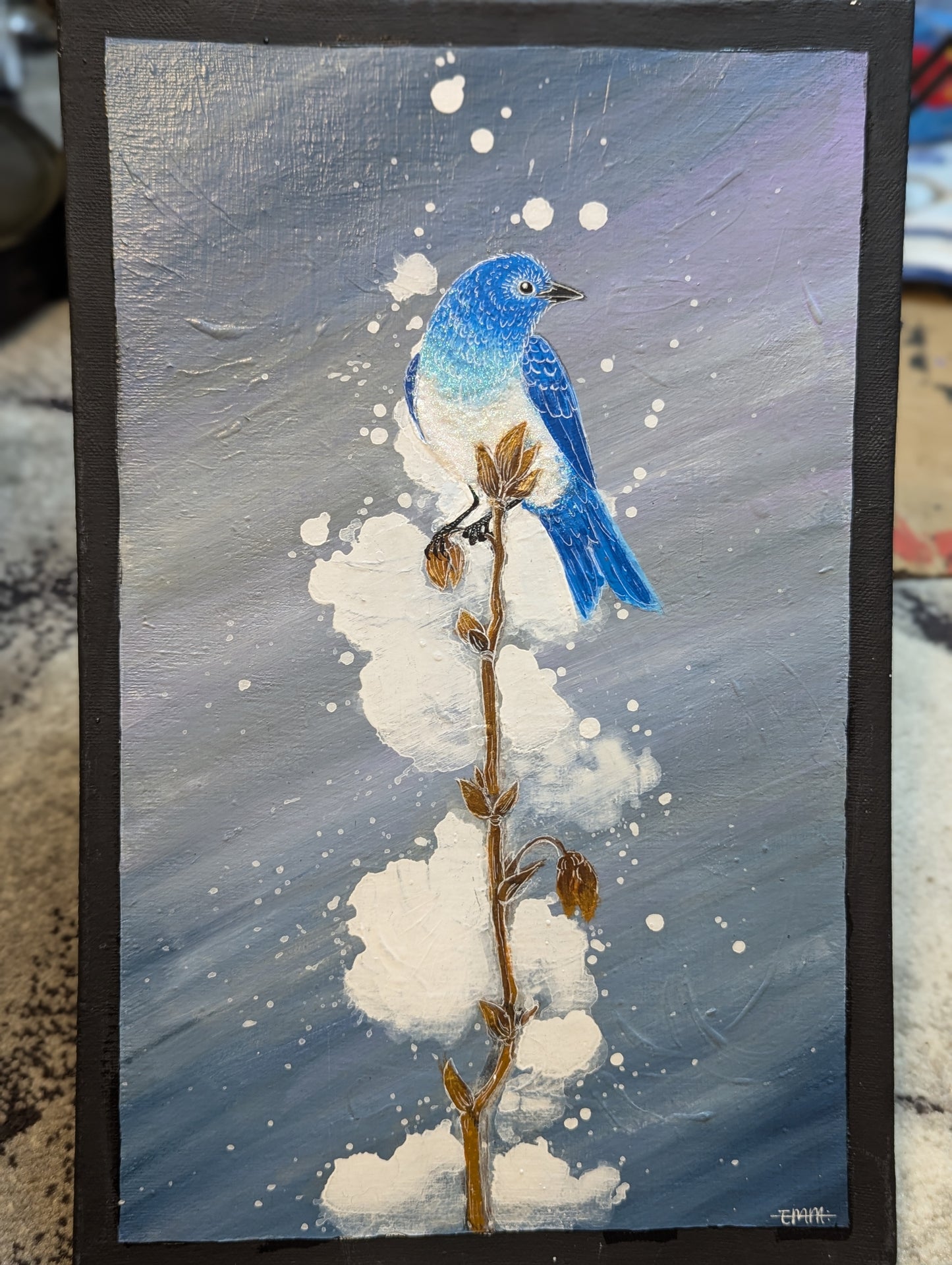 Blue Bird Original painting