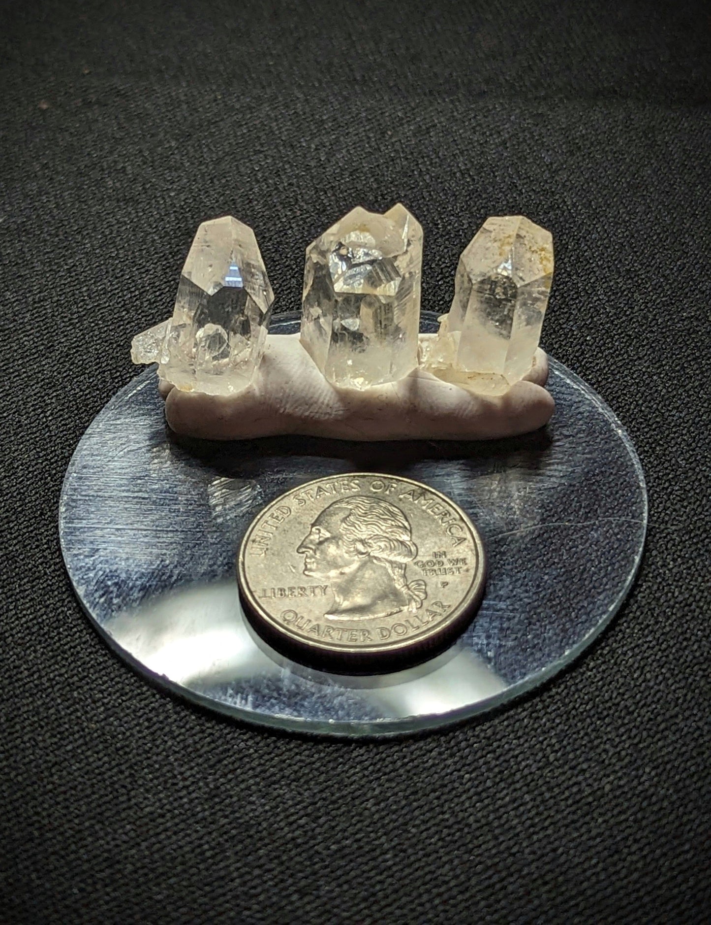 EsotericMineralsnCrystals XS Set of 3 Arkansas Quartz Crystals